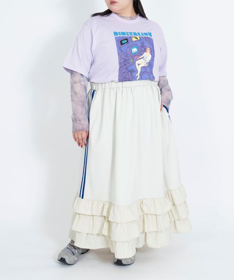 フリルティアードジャージロングスカート[商品：PN25SS-024] - PUNYUS