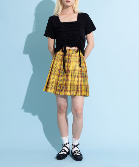 チェックプリーツミニスカート[商品：PN25SS-025] - PUNYUS Online