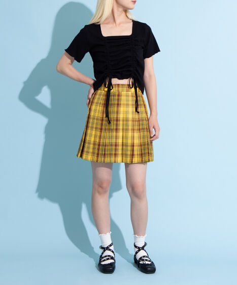 ゆかり 様写真チェック チェックプリーツミニスカート[商品：PN25SS-025] - PUNYUS Online