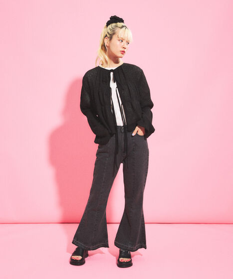 フロントリボンカーディガン[商品：PN25SS-027] - PUNYUS Online Store