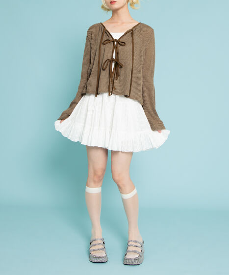 VALENTINO【希少】ウエストリボンカーディガン フェザータッチリボンカーディガン – WEGO ONLINE STORE