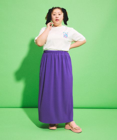 セルフカットプリーツロングスカート[商品：PN25SS-031] - PUNYUS