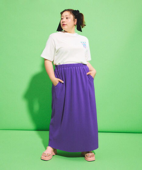 セルフカットプリーツロングスカート[商品：PN25SS-031] - PUNYUS