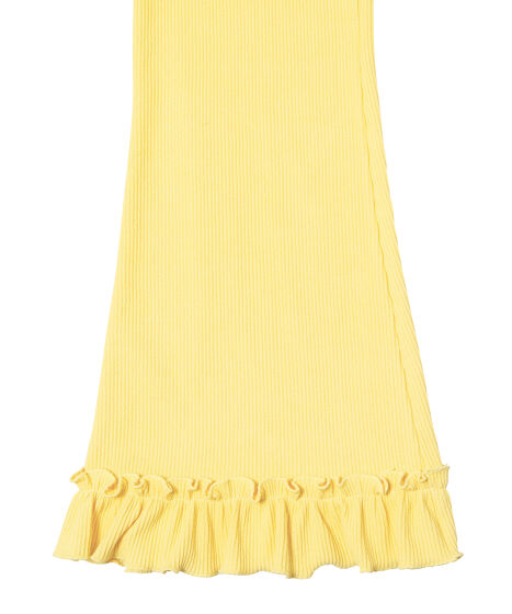 リブフレアフリルパンツ[商品：PN25SS-034] - PUNYUS Online Store