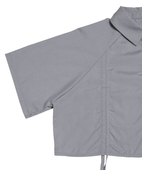 Vin　ドロストデザインクロップドシャツ セール】ドロストクロップドシャツ（シャツ/ブラウス）｜OLIVE