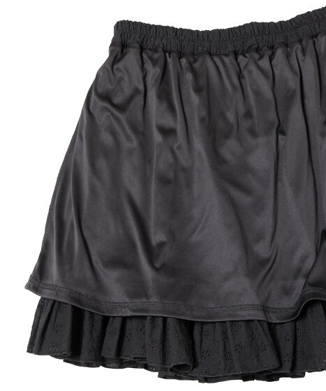 コットンレースティアードミニスカート[商品：PN25SS-039] - PUNYUS