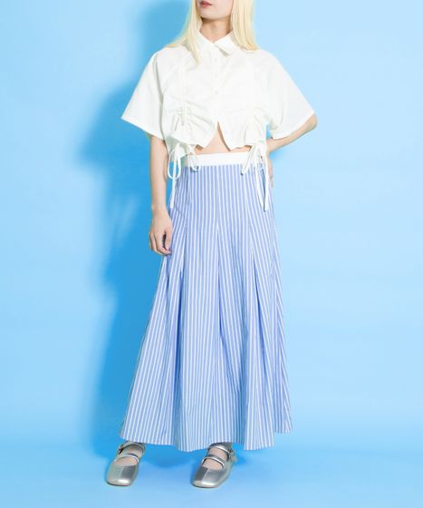 ダブルウエストストライプスカート[商品：PN25SS-041] - PUNYUS Online