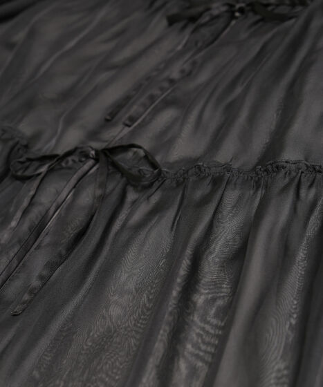 ひろ様 シアーワンピース 1黒 フラワーシアージャガードワンピース/ブラック – Lumier