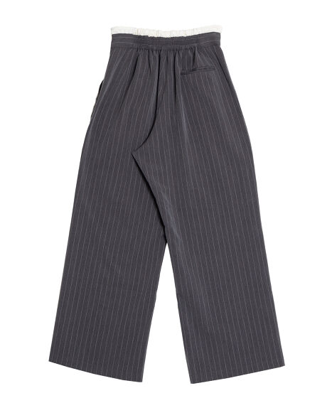 ダブルウエストストライプパンツ[商品：PN25SS-043] - PUNYUS Online
