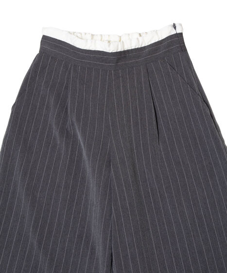 ダブルウエストストライプパンツ[商品：PN25SS-043] - PUNYUS Online