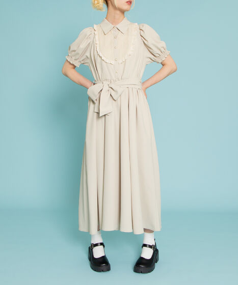 パフスリーブワンピース[商品：PN25SS-044] - PUNYUS Online Store