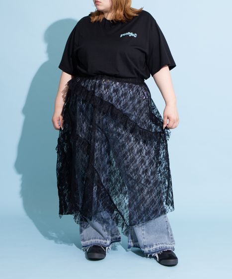 カットオフデニムフレアパンツ[商品：PN25SS-045] - PUNYUS Online