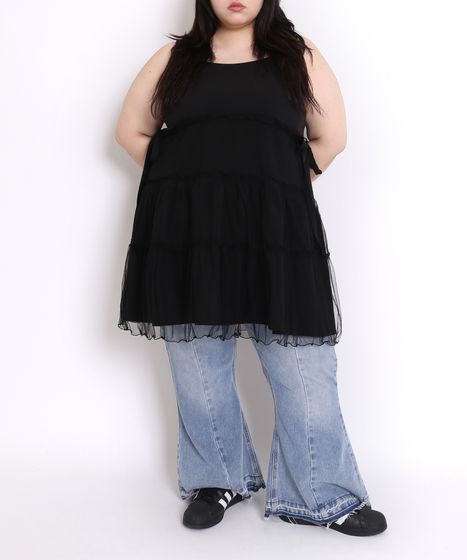 カットオフデニムフレアパンツ[商品：PN25SS-045] - PUNYUS Online