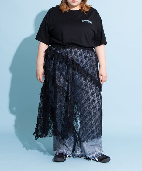 カットオフデニムフレアパンツ[商品：PN25SS-045] - PUNYUS Online