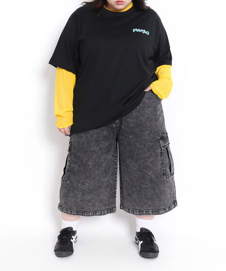 PUNYUS プニュズ デニムカーゴハーフパンツ デニムカーゴハーフパンツ[商品：PN25SS-048] - PUNYUS Online