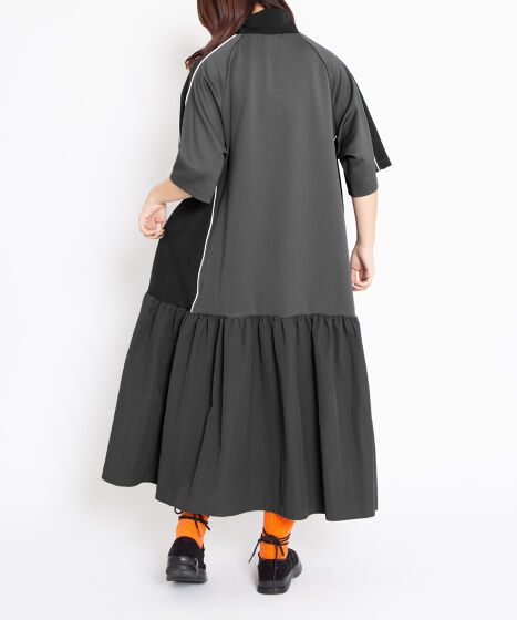 配色切り替えジャージワンピース[商品：PN25SS-049] - PUNYUS Online