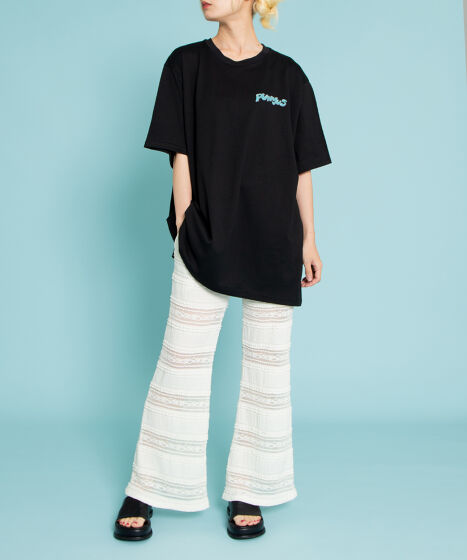 【新品未使用】2025ss スーピマ天竺のフレアTシャツ　カラー　ブラック img.jpg?_rc=908&type=img