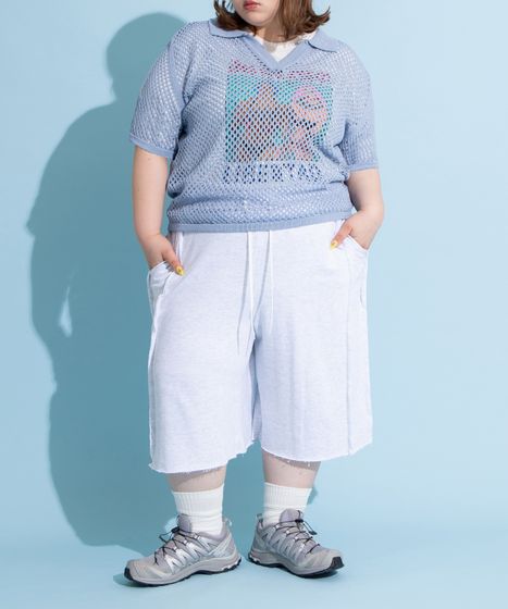 GOD ONLY KNOWS スエットパンツ　バンダナ カットオフハーフスウェットパンツ[商品：PN25SS-054] - PUNYUS Online