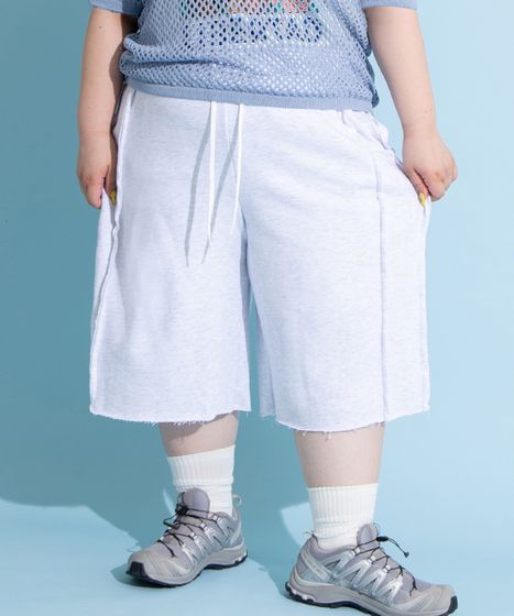 カットオフハーフスウェットパンツ[商品：PN25SS-054] - PUNYUS Online