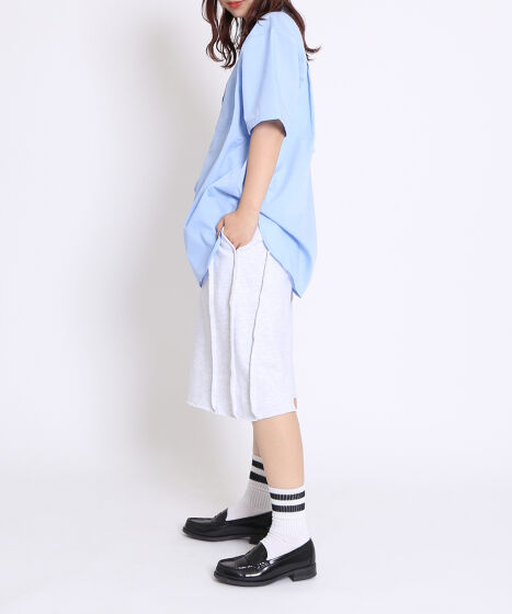 pinue カットオフショートパンツ（OLD BLUE） pinue カットオフショートパンツ（OLD BLUE） パンツ