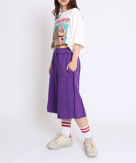 カットオフハーフスウェットパンツ[商品：PN25SS-054] - PUNYUS Online