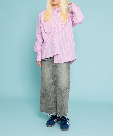 キャンディストライプシャツ[商品：PN25SS-056] - PUNYUS Online Store