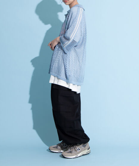 2ラインメッシュトップス[商品：PN25SS-060] - PUNYUS Online