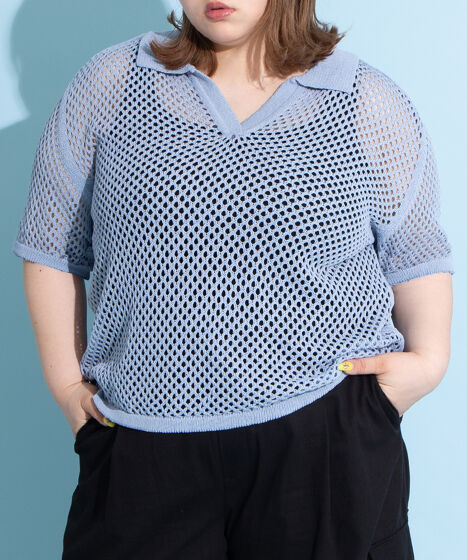 2ラインメッシュトップス[商品：PN25SS-060] - PUNYUS Online Store