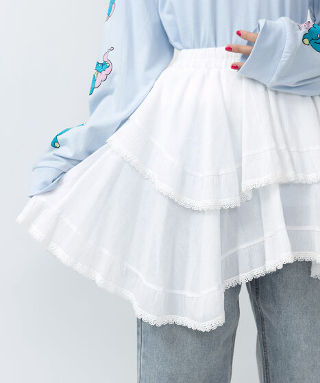 アシンメトリーミニスカート[商品：PN25SS-062] - PUNYUS Online Store