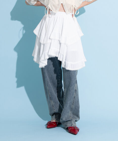 DIESEL>>フローラルプリント アシンメトリー ミニスカート アシンメトリーミニスカート[商品：PN25SS-062] - PUNYUS Online