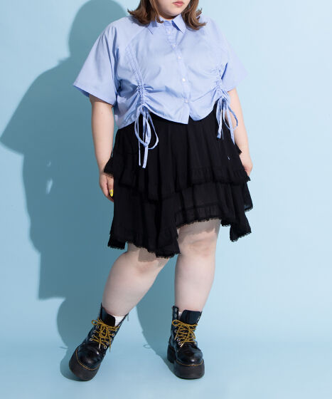 DIESEL>>フローラルプリント アシンメトリー ミニスカート アシンメトリーミニスカート[商品：PN25SS-062] - PUNYUS Online
