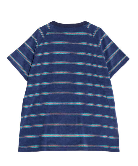 tシャツ ボーダーパイルビッグＴシャツ レディース メンズ ボーダーパイルビッグTシャツ[商品：PN25SS-063] - PUNYUS