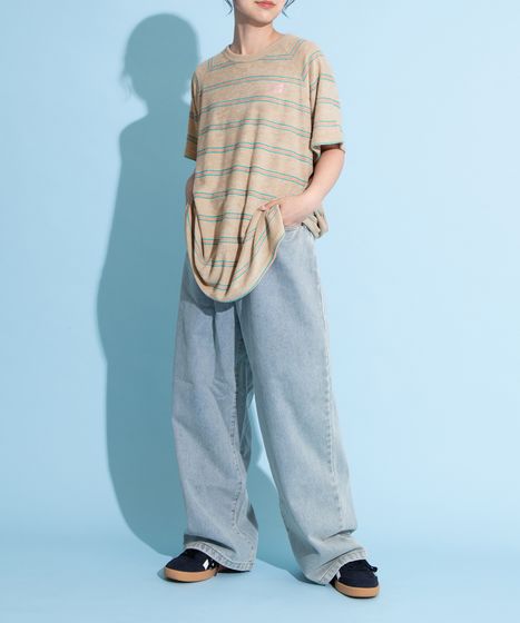 ボーダーパイルビッグTシャツ[商品：PN25SS-063] - PUNYUS Online