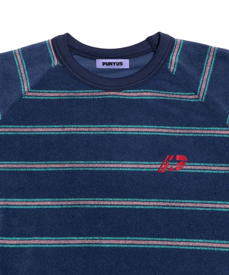 ボーダーパイルビッグTシャツ[商品：PN25SS-063] - PUNYUS Online