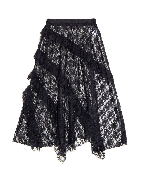 レースレイヤードスカート[商品：PN25SS-064] - PUNYUS Online Store
