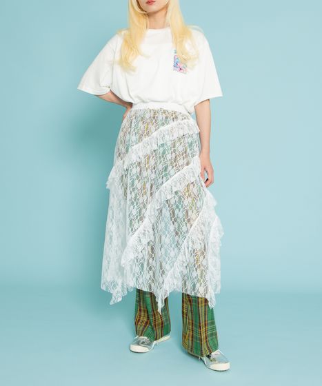 レースレイヤードスカート[商品：PN25SS-064] - PUNYUS Online Store