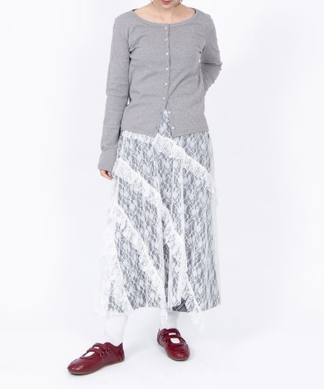 レースレイヤードスカート[商品：PN25SS-064] - PUNYUS Online Store