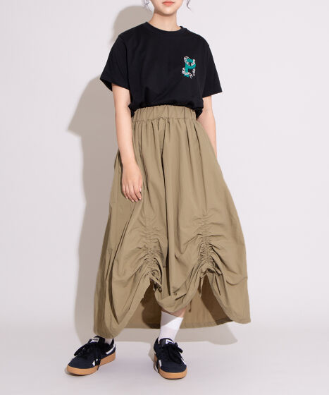 ドロストフレアスカート[商品：PN25SS-065] - PUNYUS Online Store