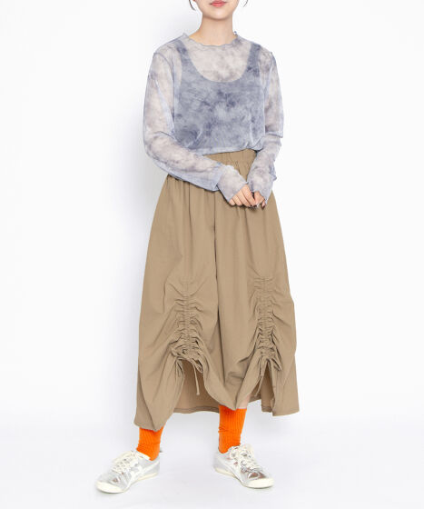 ドロストフレアスカート[商品：PN25SS-065] - PUNYUS Online Store