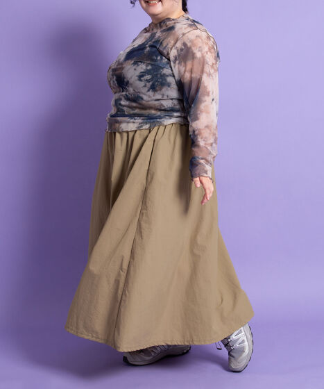 ドロストフレアスカート[商品：PN25SS-065] - PUNYUS Online Store