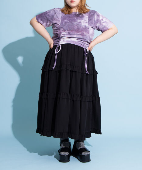 タイダイ柄ドロストトップス[商品：PN25SS-068] - PUNYUS Online Store