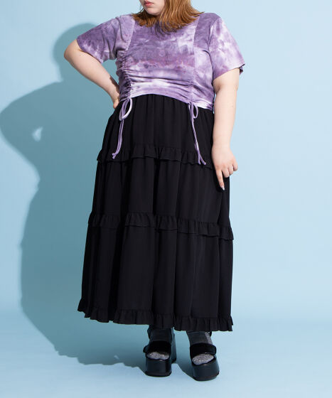 タイダイ柄ドロストトップス[商品：PN25SS-068] - PUNYUS Online Store