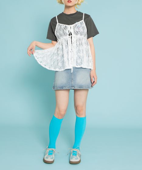 2WAYレースキャミチュニック[商品：PN25SS-069] - PUNYUS Online Store