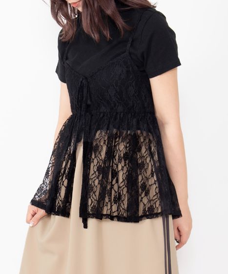 2WAYレースキャミチュニック[商品：PN25SS-069] - PUNYUS Online Store