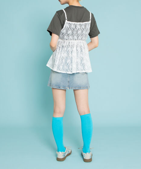 2WAYレースキャミチュニック[商品：PN25SS-069] - PUNYUS Online