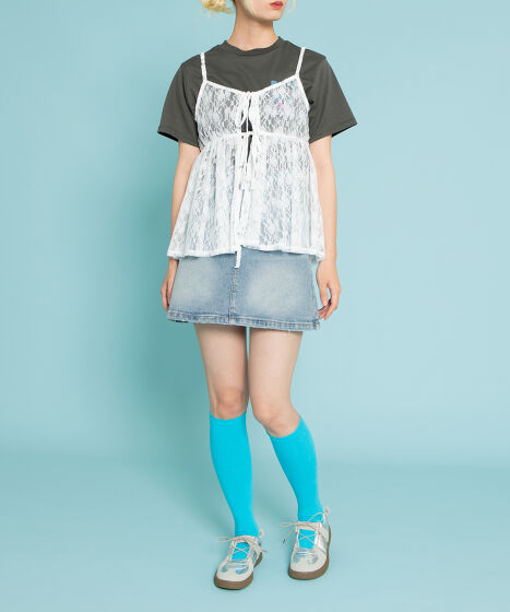 2WAYレースキャミチュニック[商品：PN25SS-069] - PUNYUS Online