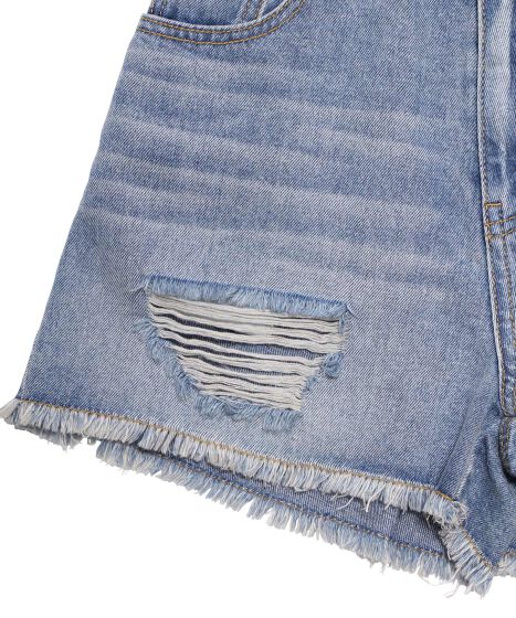 ダメージデニムショートパンツ[商品：PN25T-001] - PUNYUS