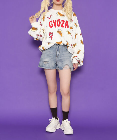 ダメージデニムショートパンツ[商品：PN25T-001] - PUNYUS