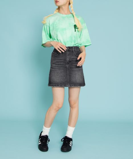 台形デニムミニスカート[商品：PN25T-002] - PUNYUS Online