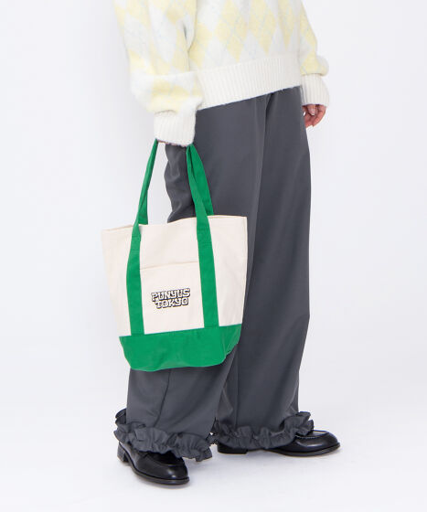 ロゴ刺繍キャンバスミニトートバッグ[商品：PN25T-008] - PUNYUS